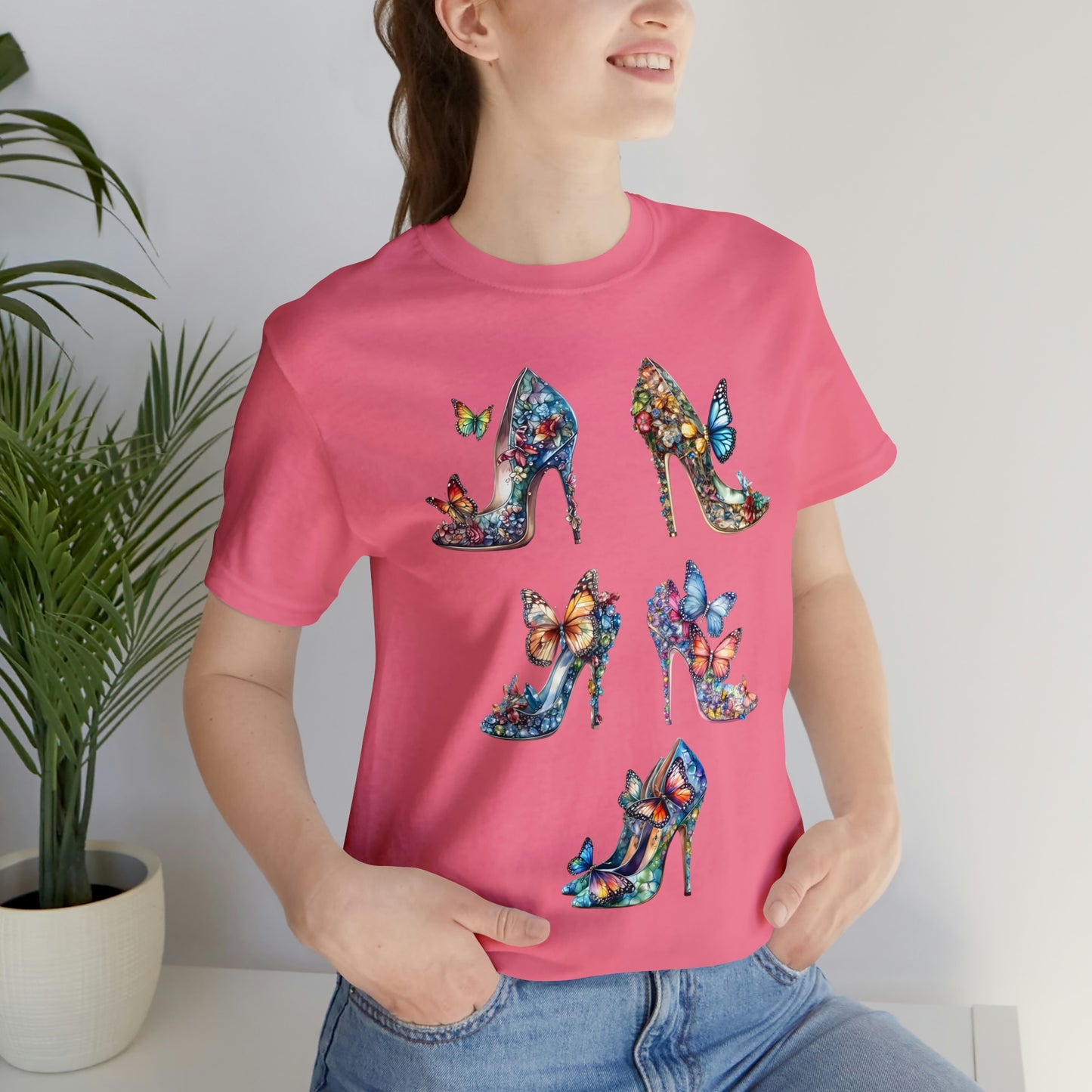 Butterfly Stilettos-Unisex Jersey Short Sleeve Tee