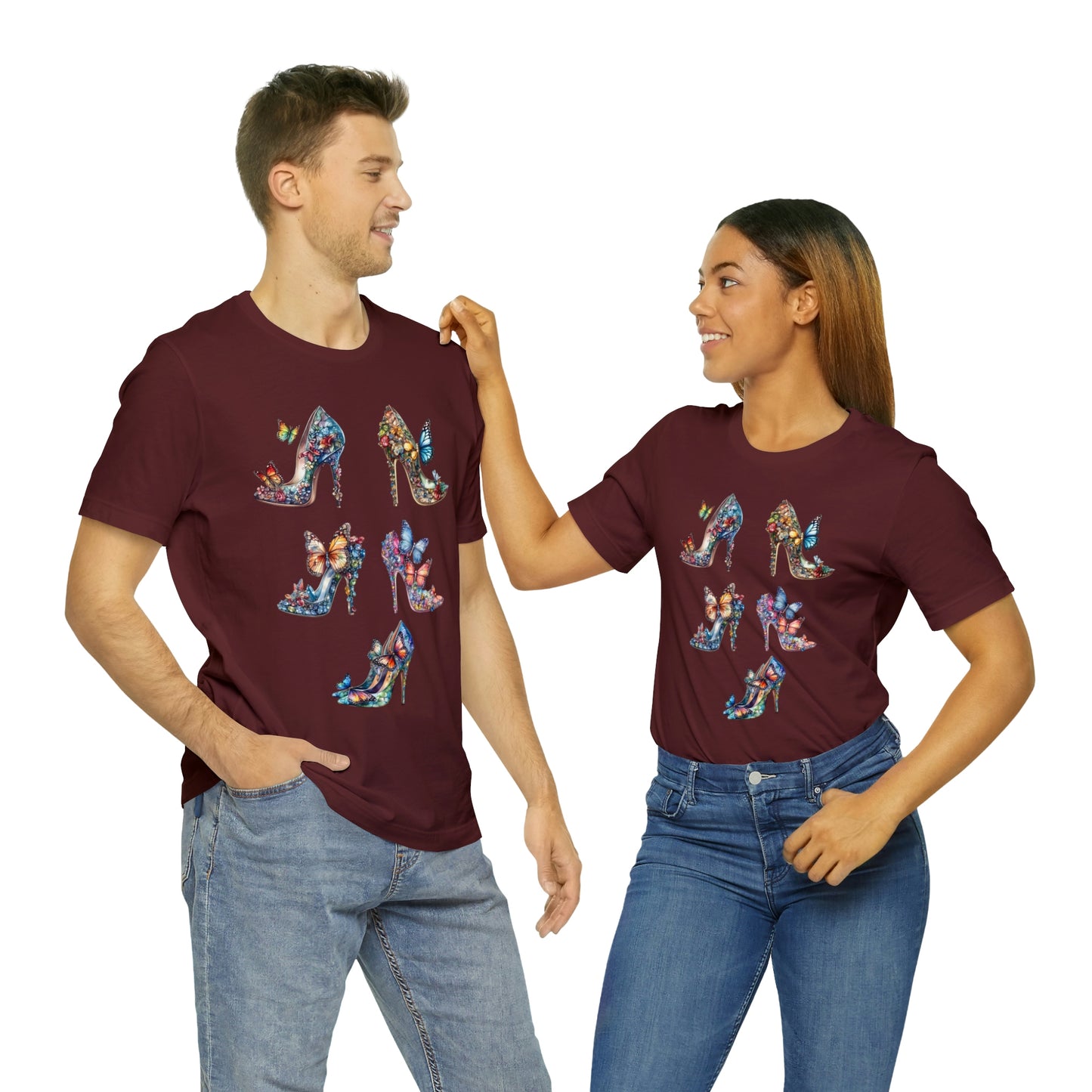 Butterfly Stilettos-Unisex Jersey Short Sleeve Tee