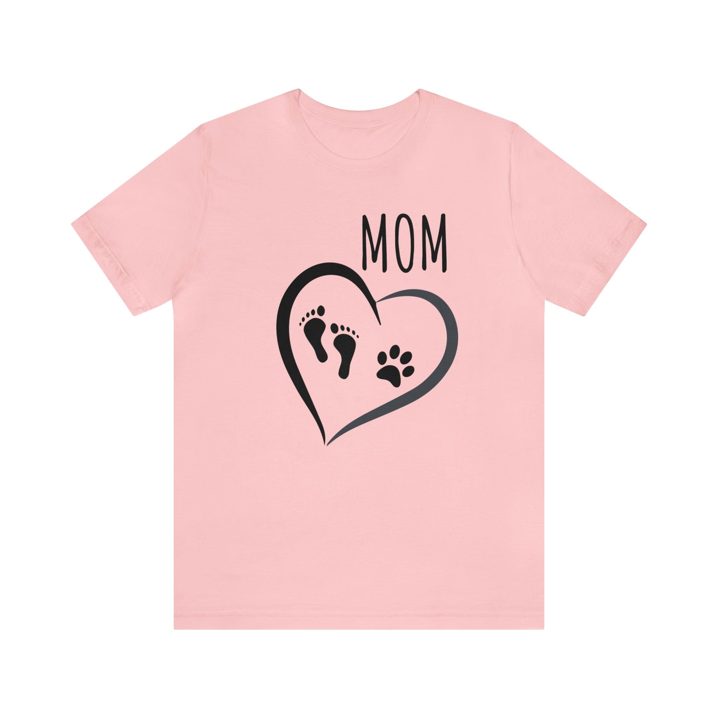 Mom feet & paw-Unisex Jersey Short Sleeve Tee