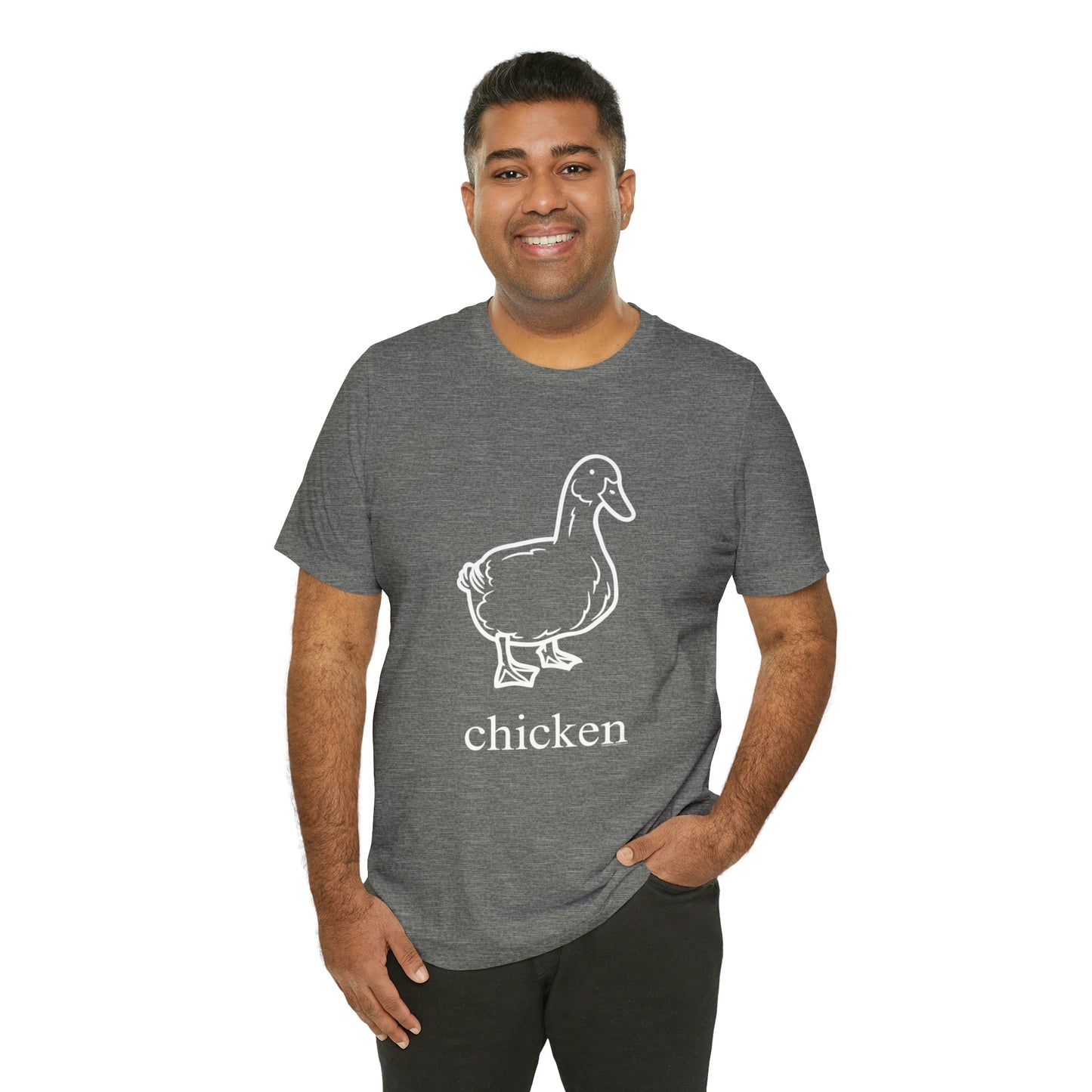 Duck named chicken-Unisex Jersey Short Sleeve Tee