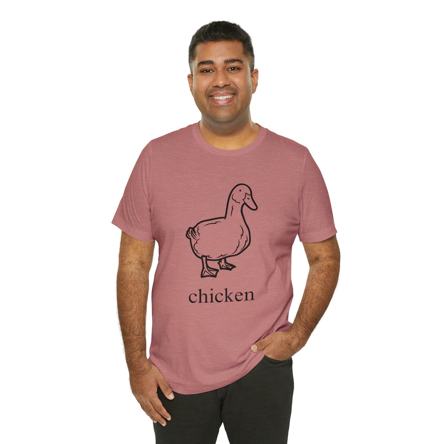 Duck named chicken-Unisex Jersey Short Sleeve Tee