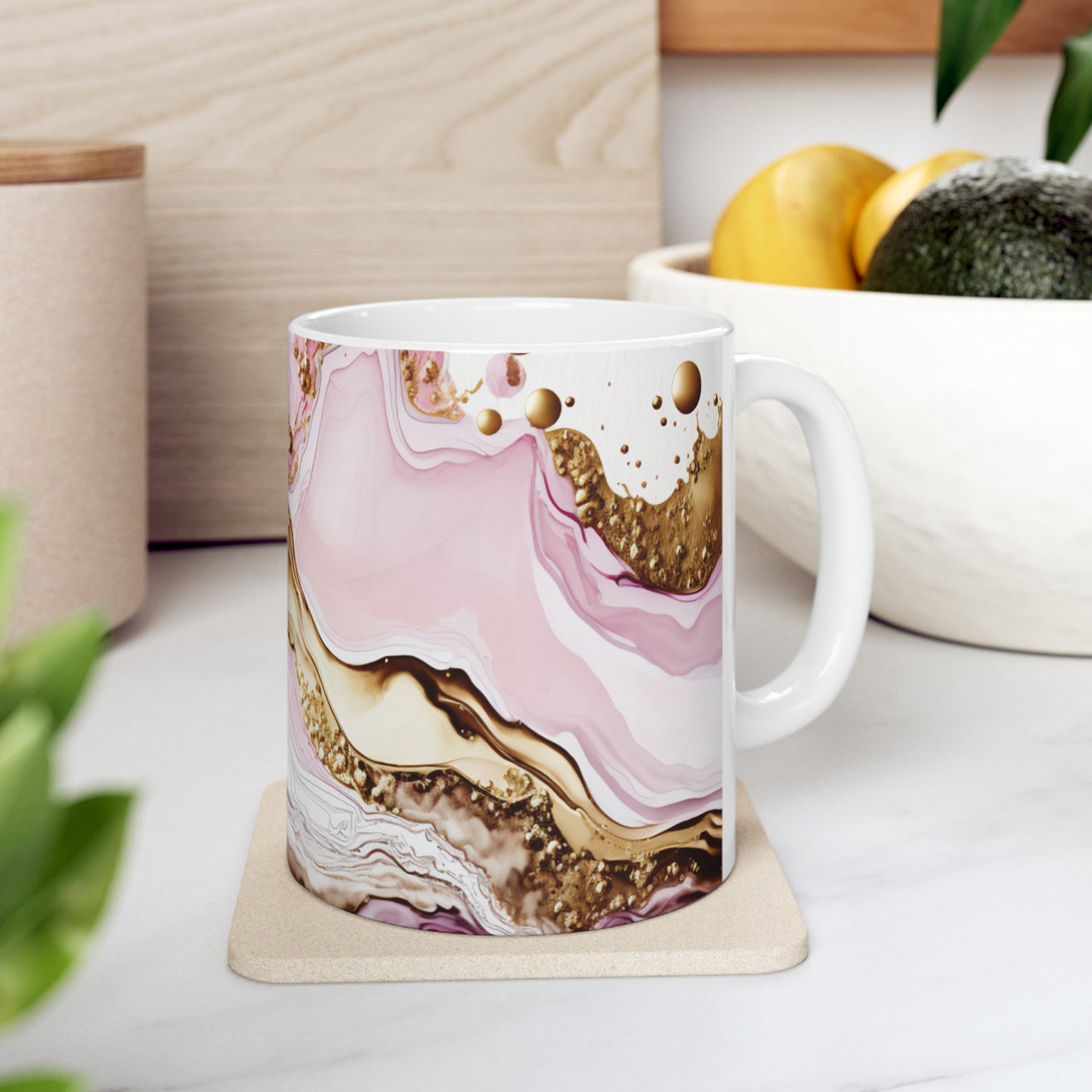 Refuel Pink Gold -Ceramic Mug 11oz