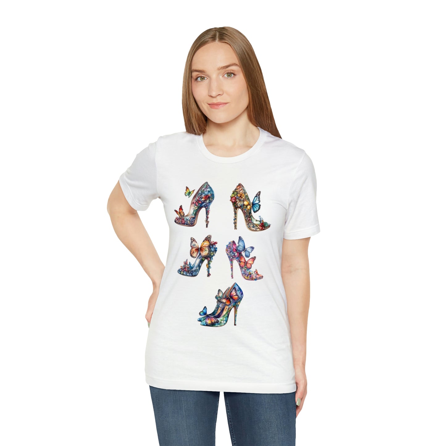 Butterfly Stilettos-Unisex Jersey Short Sleeve Tee