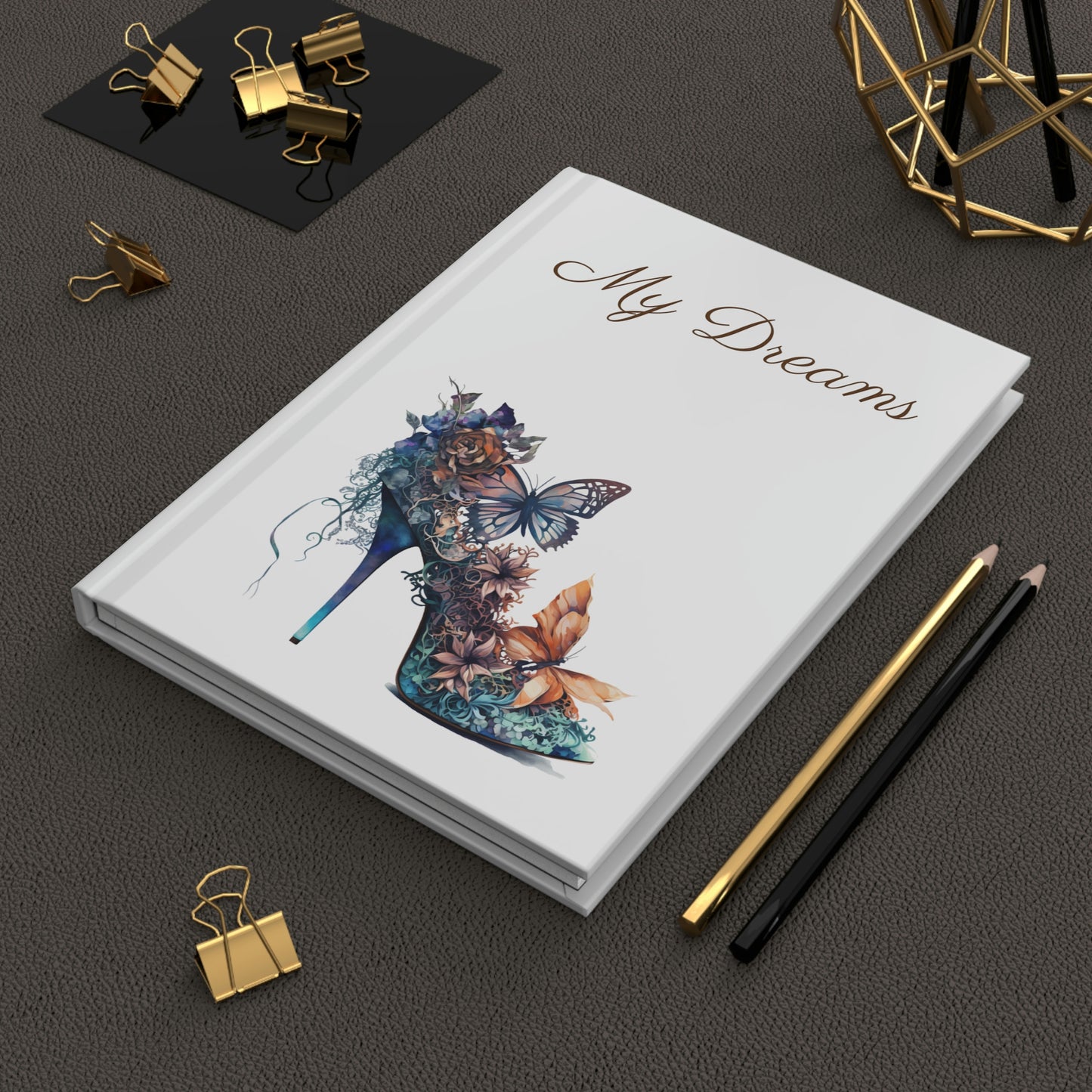 Blue Stilettoes-My Dreams Series Hardcover Journal