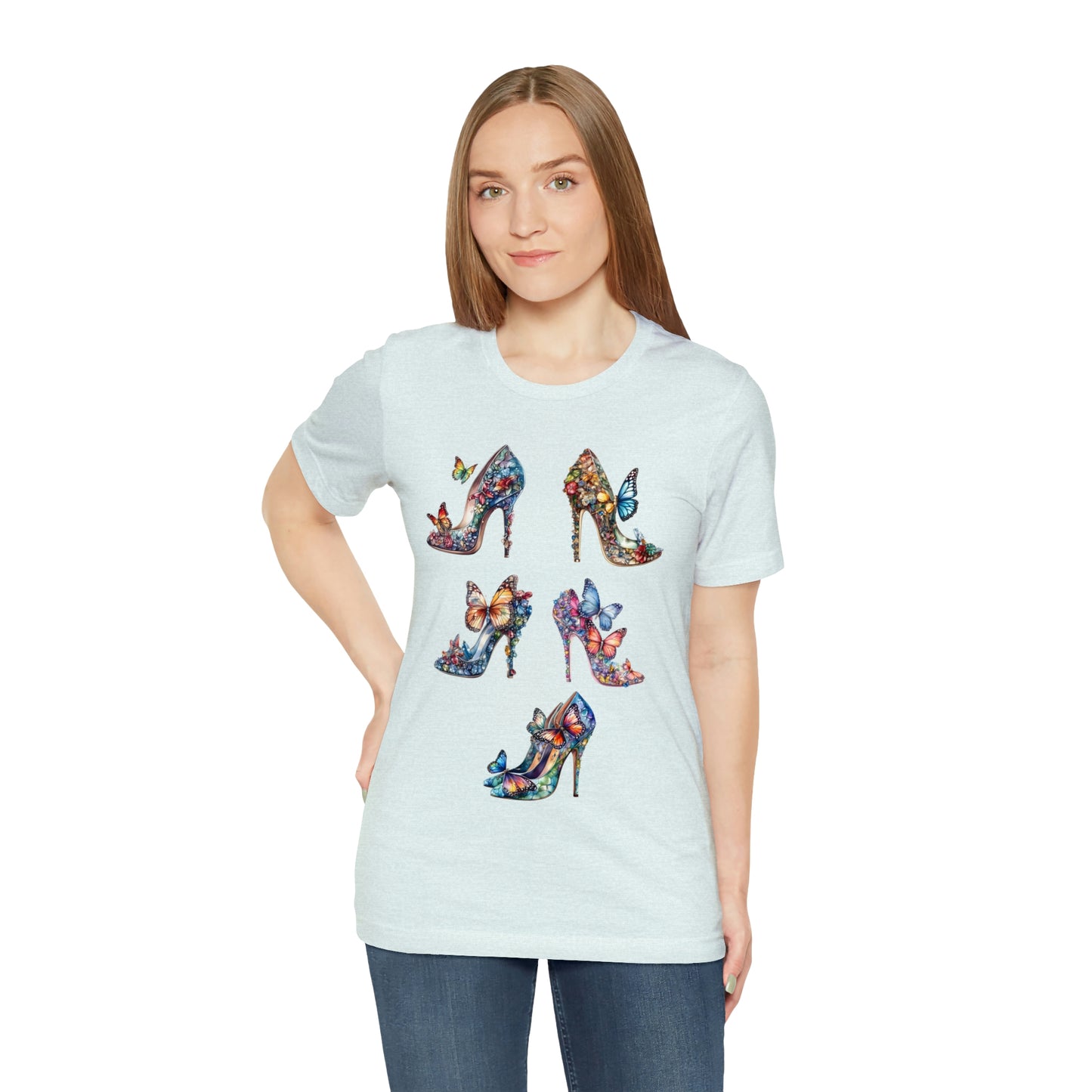 Butterfly Stilettos-Unisex Jersey Short Sleeve Tee