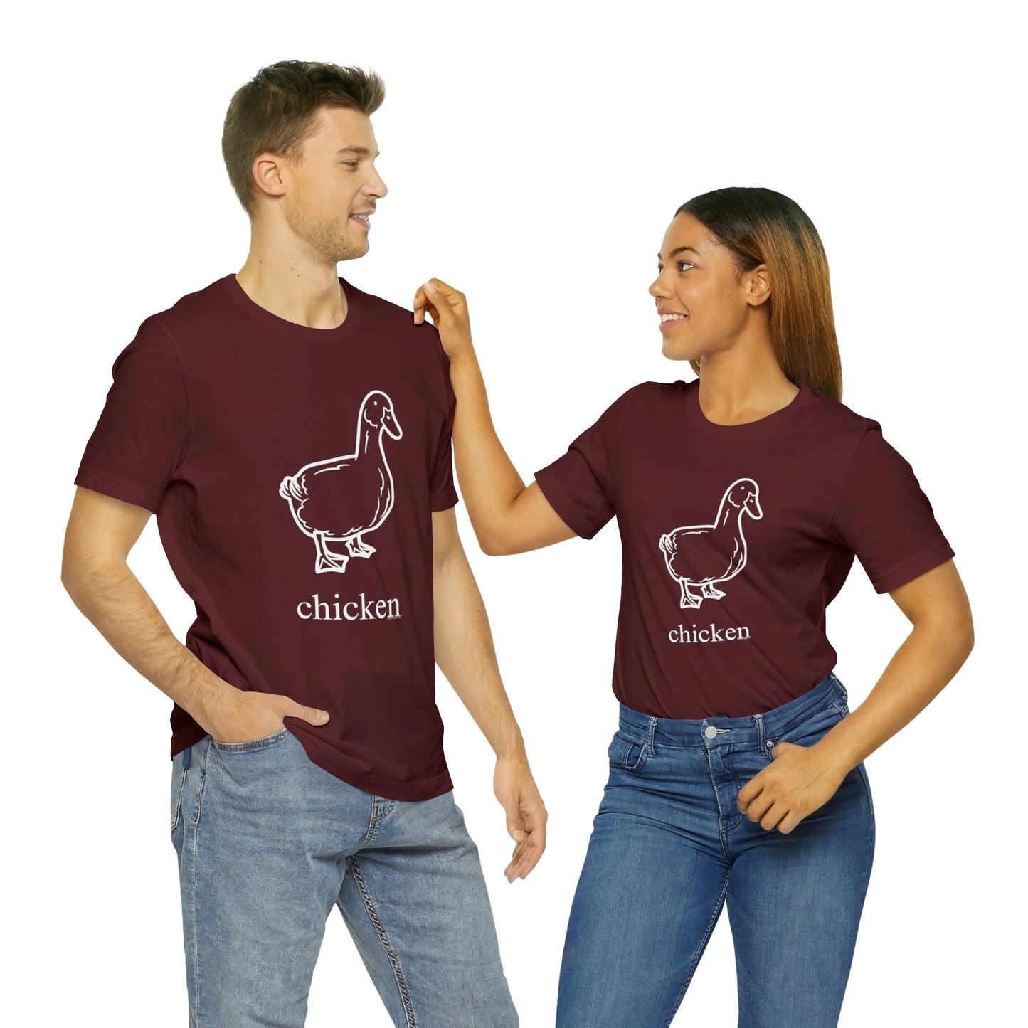 Duck named chicken-Unisex Jersey Short Sleeve Tee