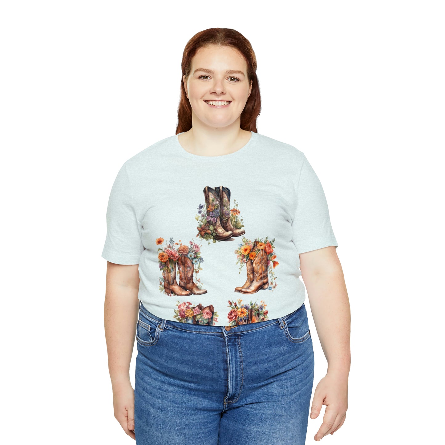 Cowgirl Boots-Unisex Jersey Short Sleeve Tee