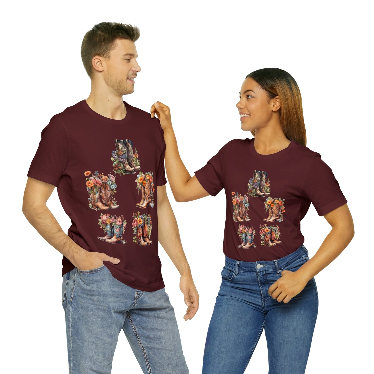 Cowgirl Boots-Unisex Jersey Short Sleeve Tee