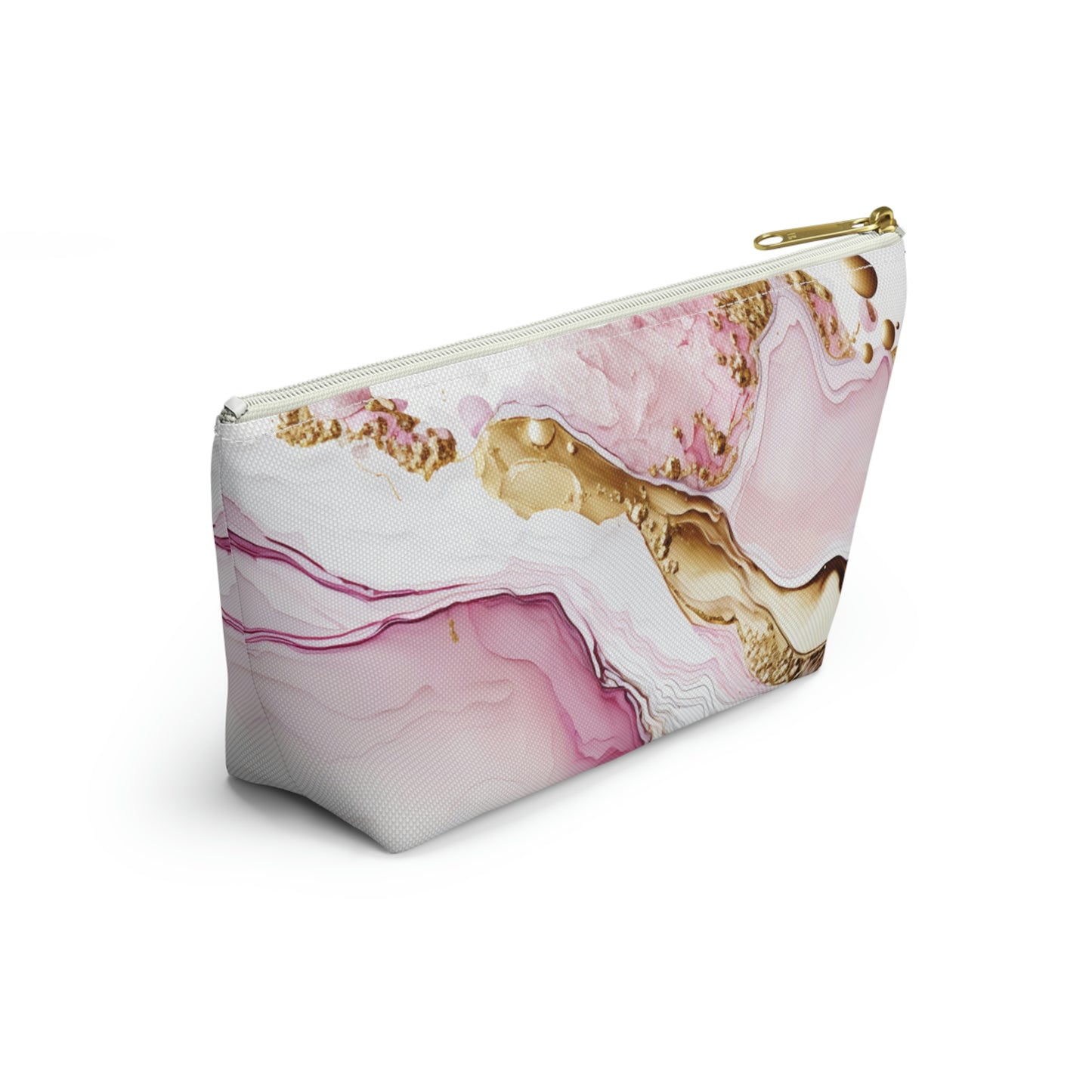 Pink Gold-Accessory Pouch w T-bottom