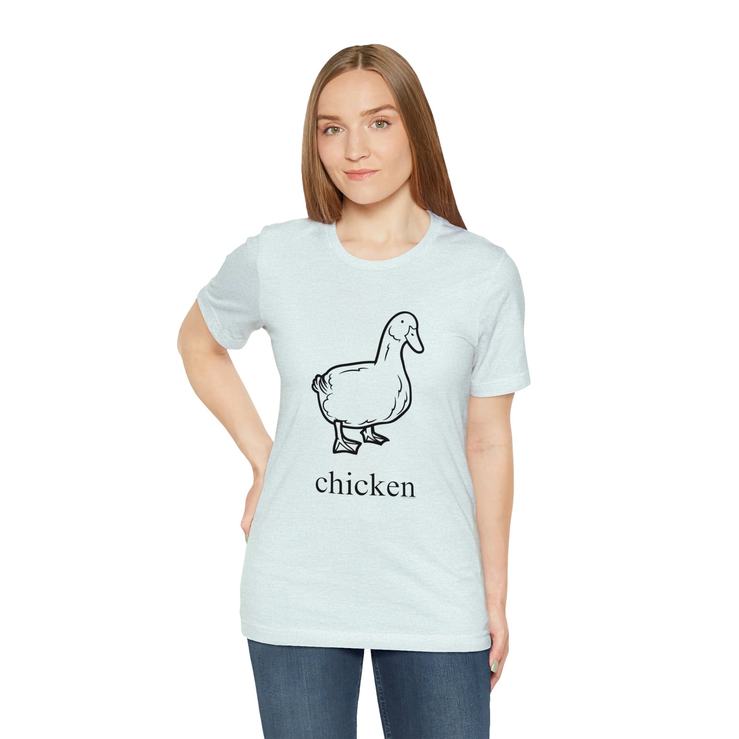 Duck named chicken-Unisex Jersey Short Sleeve Tee