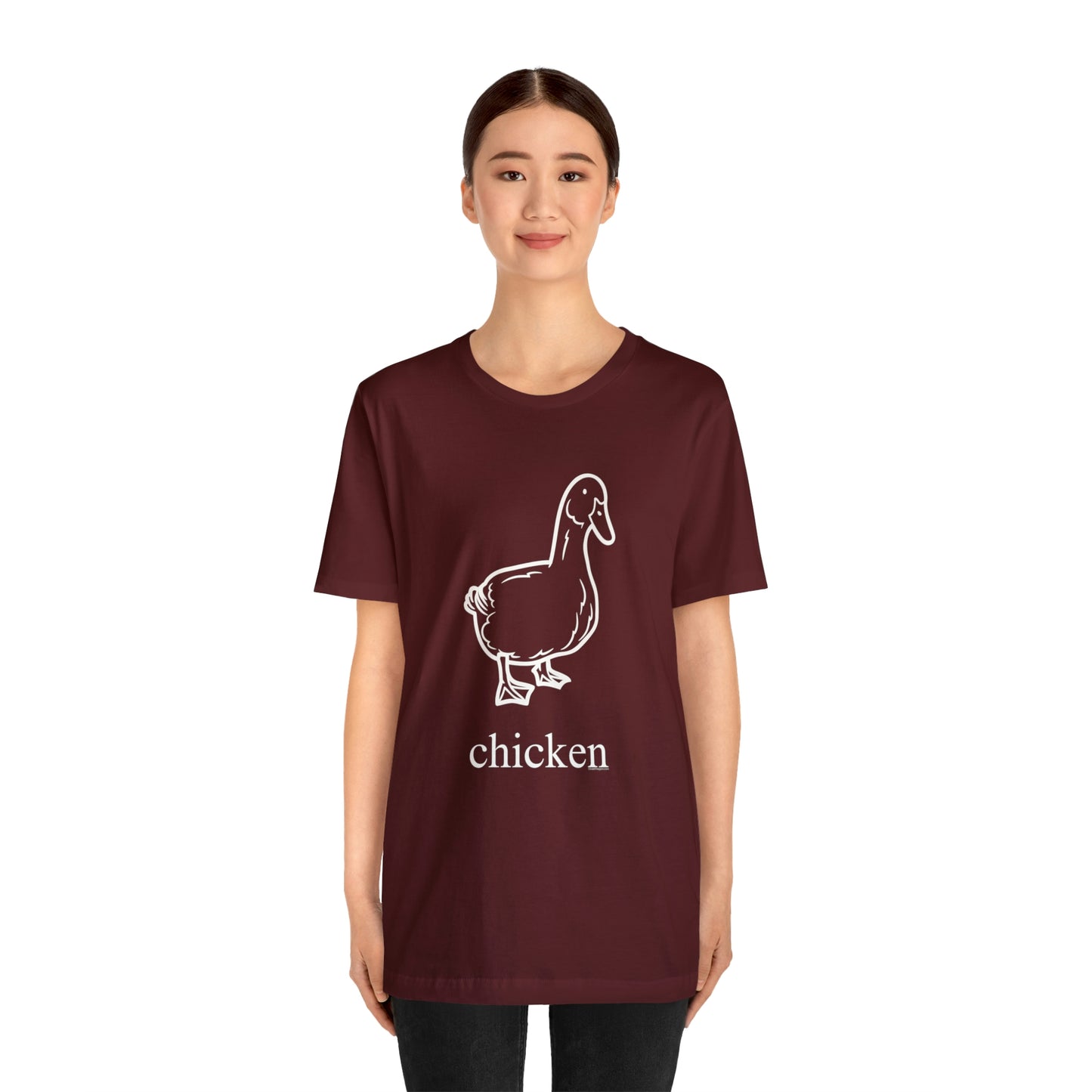 Duck named chicken-Unisex Jersey Short Sleeve Tee