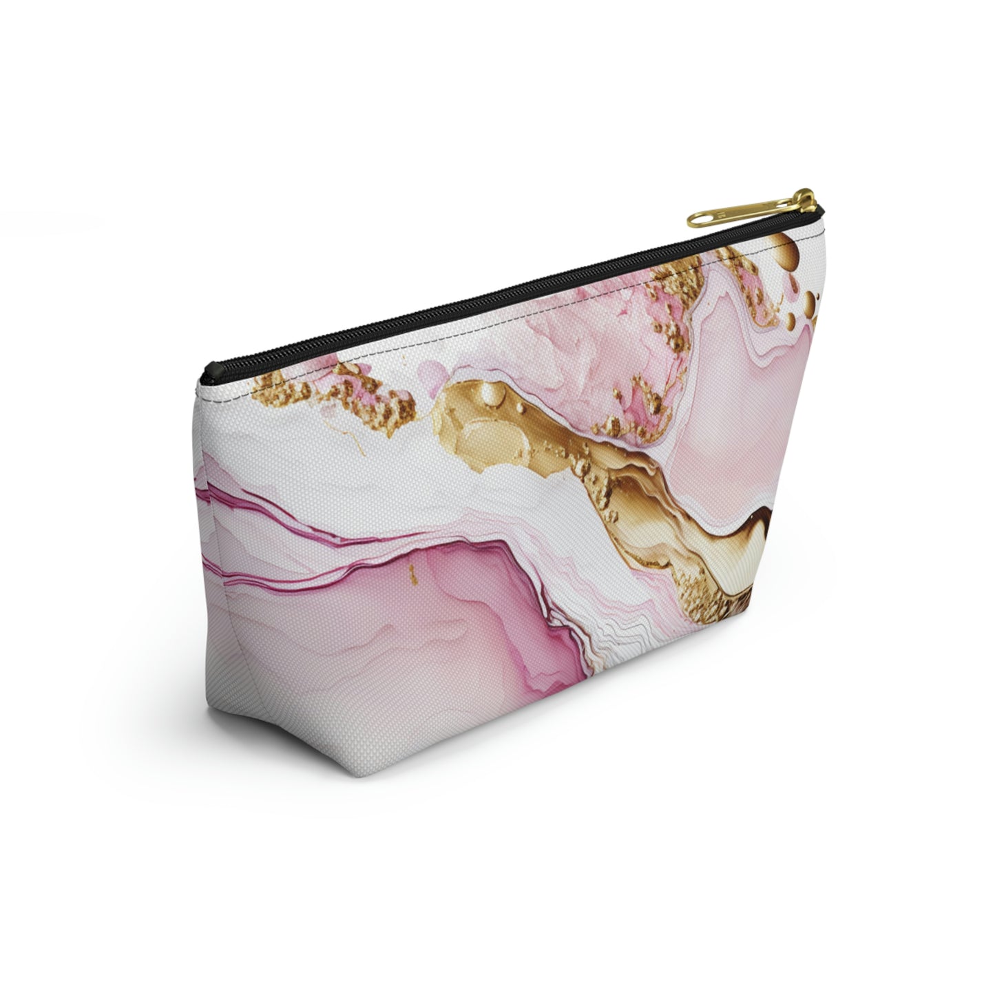 Pink Gold-Accessory Pouch w T-bottom