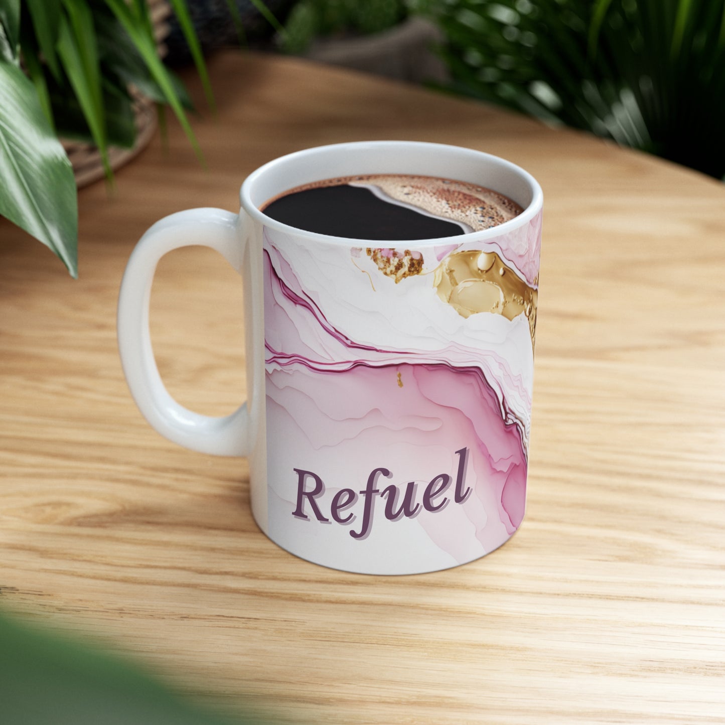 Refuel Pink Gold -Ceramic Mug 11oz