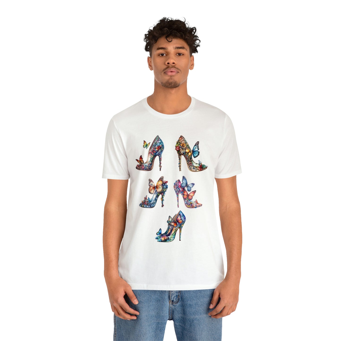 Butterfly Stilettos-Unisex Jersey Short Sleeve Tee