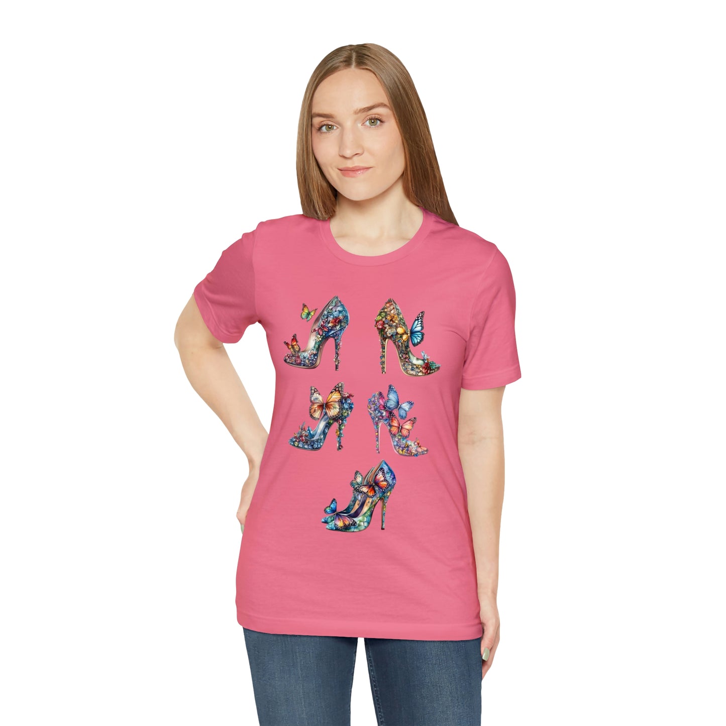 Butterfly Stilettos-Unisex Jersey Short Sleeve Tee