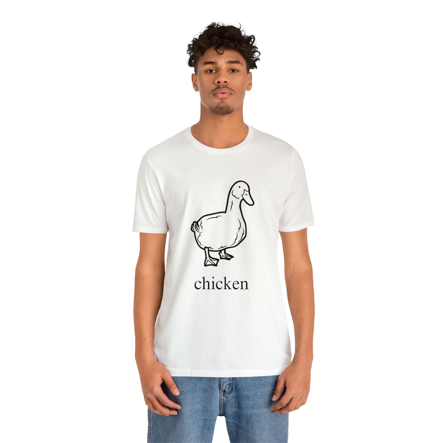 Duck named chicken-Unisex Jersey Short Sleeve Tee