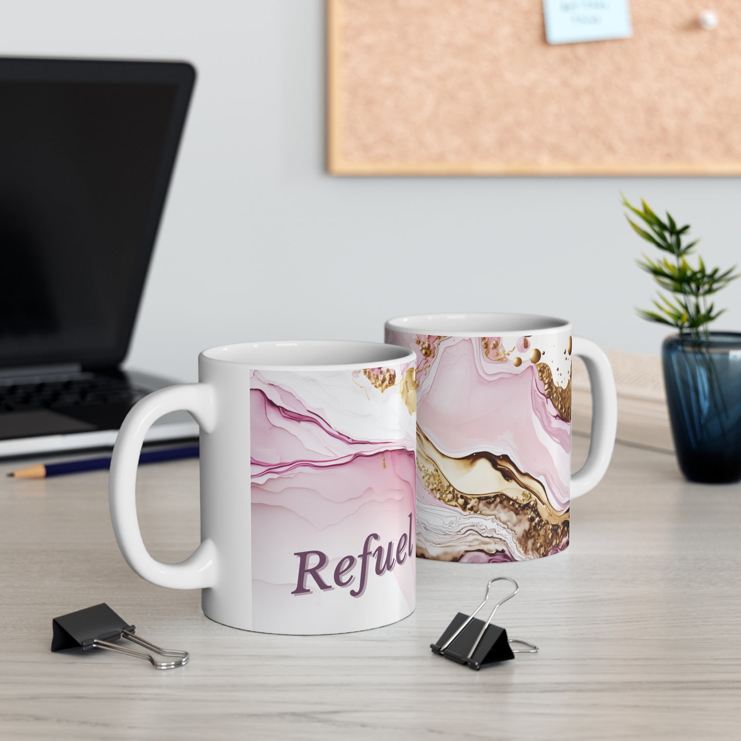 Refuel Pink Gold -Ceramic Mug 11oz