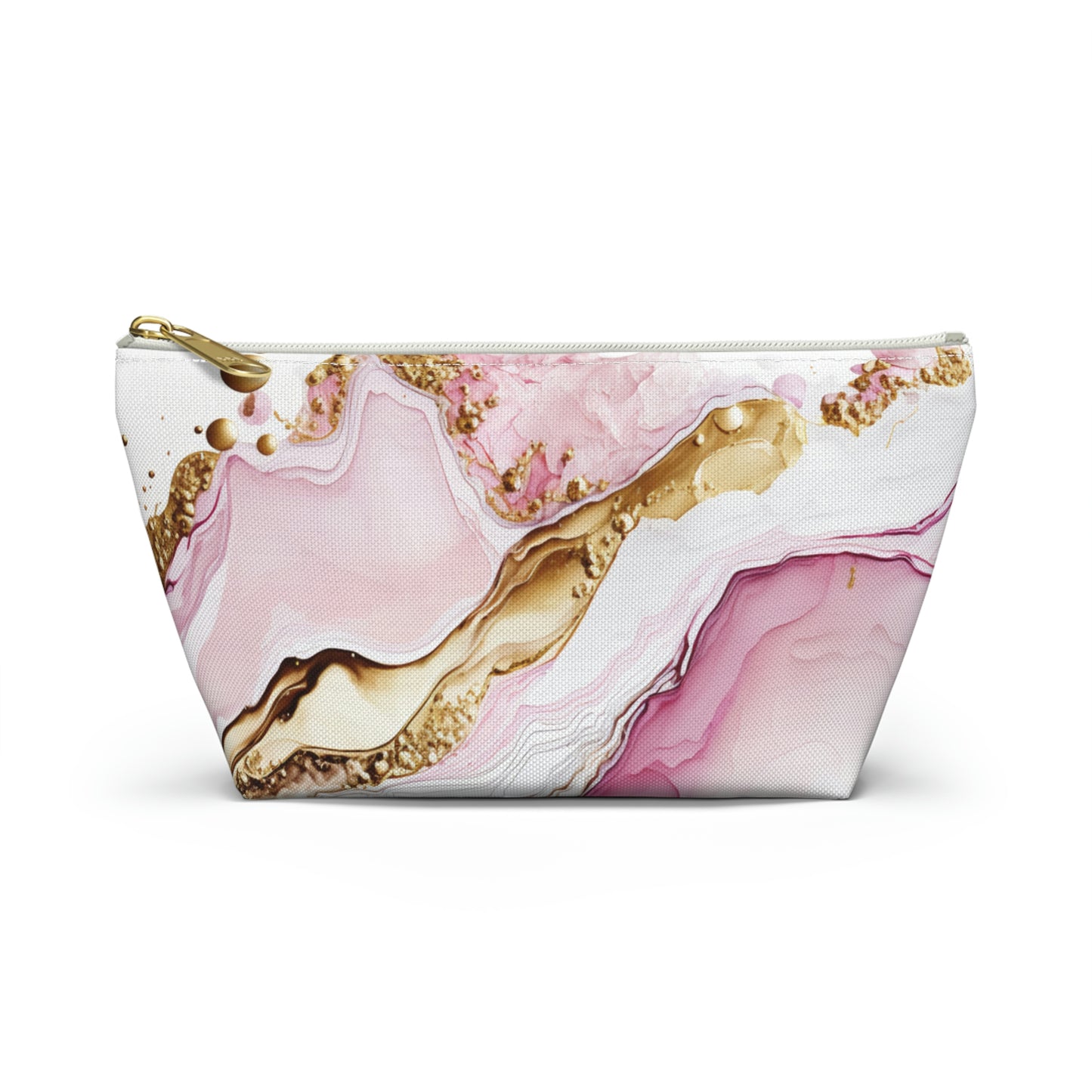 Pink Gold-Accessory Pouch w T-bottom