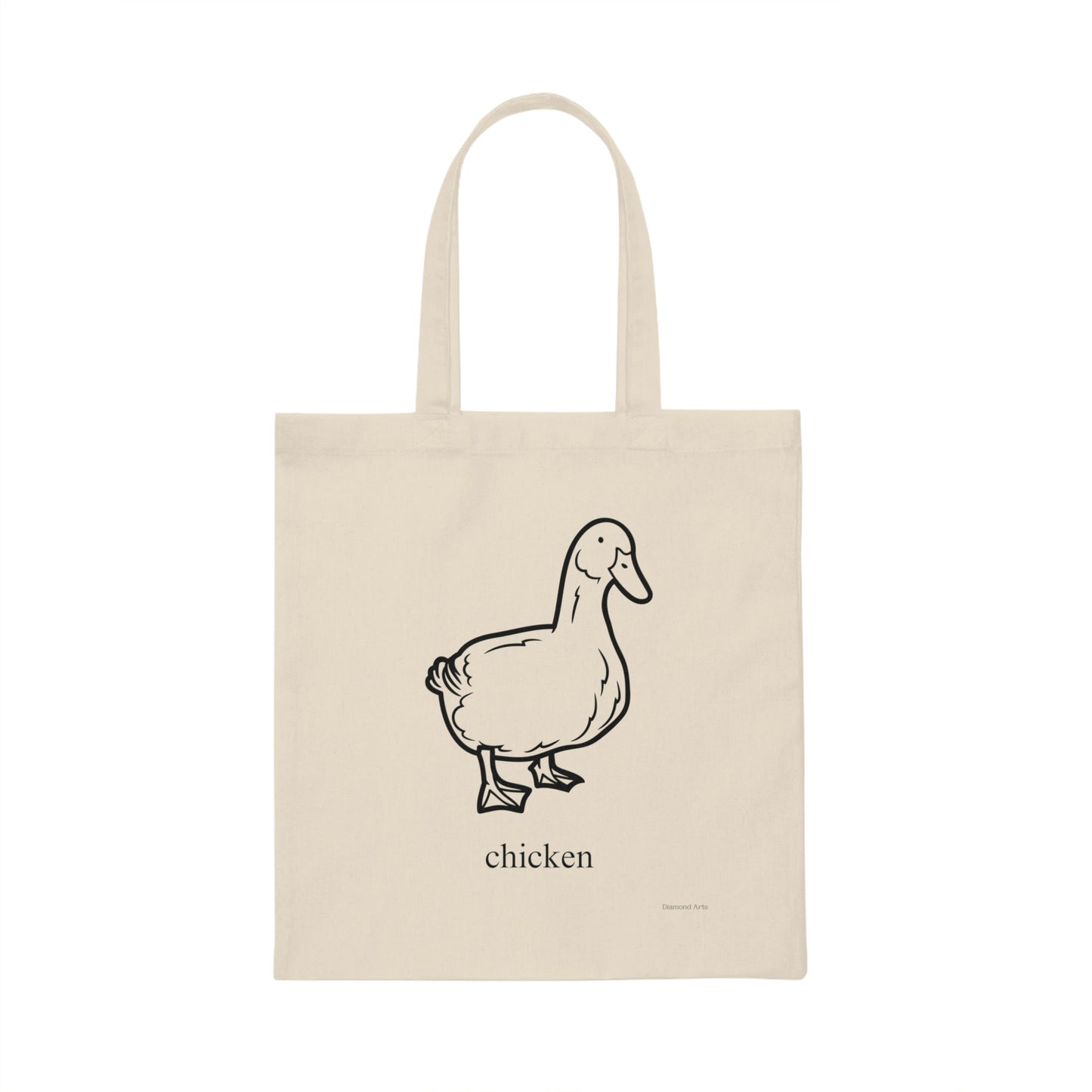 Duck named Chicken -Canvas Tote Bag