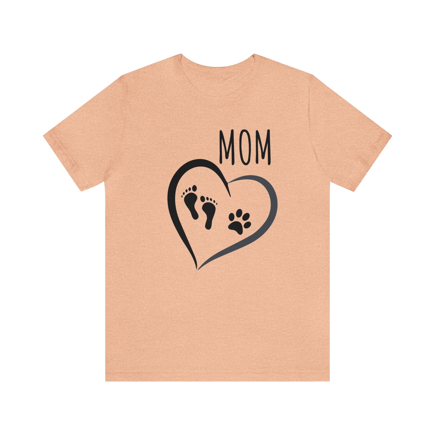 Mom feet & paw-Unisex Jersey Short Sleeve Tee